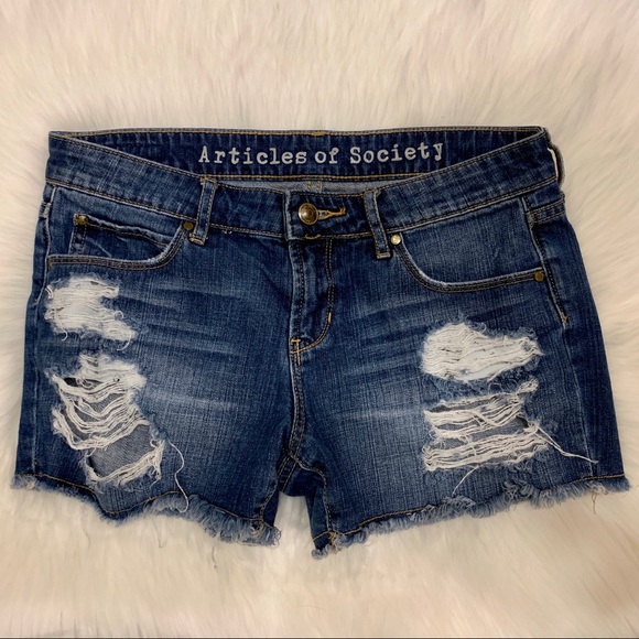 Articles Of Society Pants - Articles of Society Distressed Denim Shorts